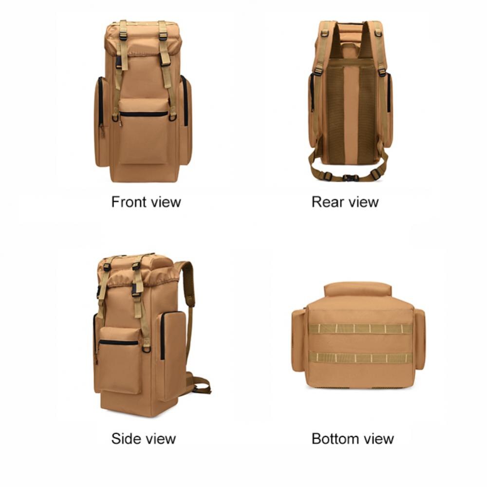 40L 76L Backpack Waterproof Large Capacity Outdoor Sports Mountaineering Zipper Bag Oxford Spinning Bag Military Rucksacks 3 - Bulletproof Backpack