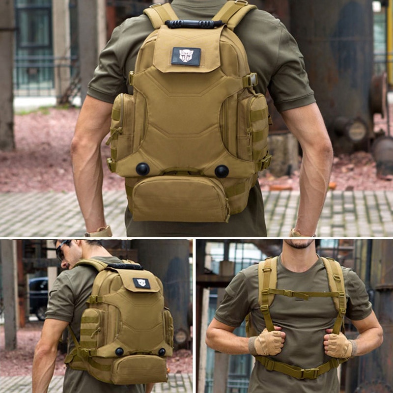 40L Military Backpack Multi function 3 in 1 Tactical Rucksack Waist Pack Combination Cycling Mountaineering Travel 2 - Bulletproof Backpack