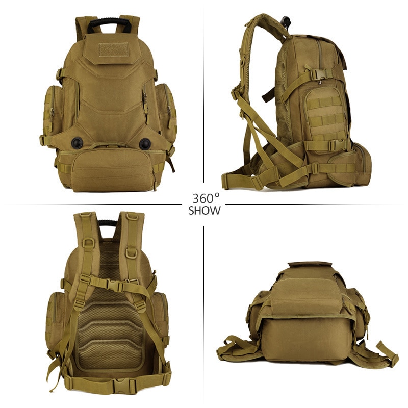 40L Military Backpack Multi function 3 in 1 Tactical Rucksack Waist Pack Combination Cycling Mountaineering Travel 3 - Bulletproof Backpack