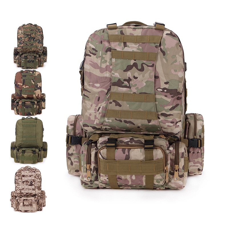 50L Tactical Backpack Waterproof 4 in 1Molle Sport Bag Men s Military Backpack Outdoor Hiking Climbing 1 - Bulletproof Backpack