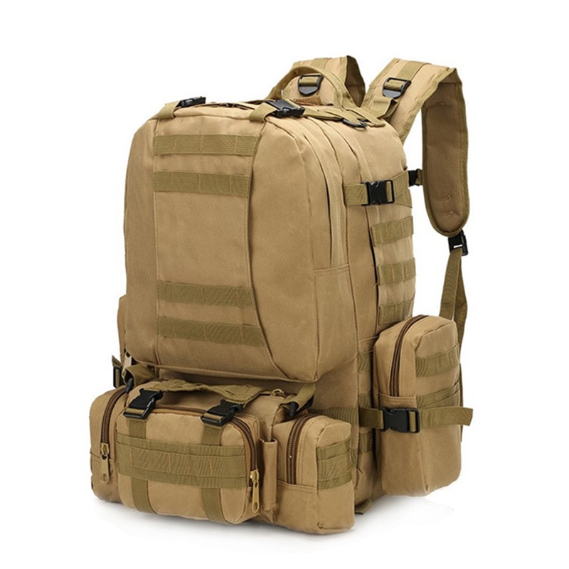 50L Tactical Backpack Waterproof 4 in 1Molle Sport Bag Men s Military Backpack Outdoor Hiking Climbing 2 - Bulletproof Backpack