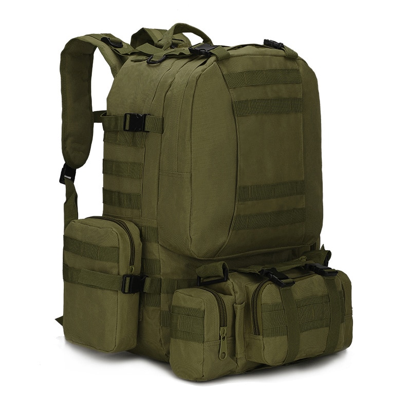 50L Tactical Backpack Waterproof 4 in 1Molle Sport Bag Men s Military Backpack Outdoor Hiking Climbing - Bulletproof Backpack
