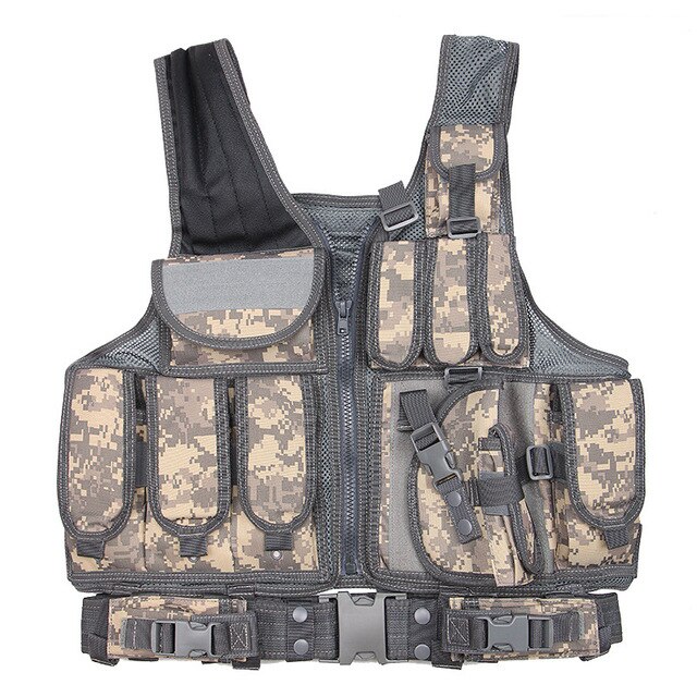 Men Tactical Vest Outdoor Military Tactical Army Polyester Airsoft War Game Camouflage Hunting Vest for Camping.jpg 640x640 2 - Bulletproof Backpack