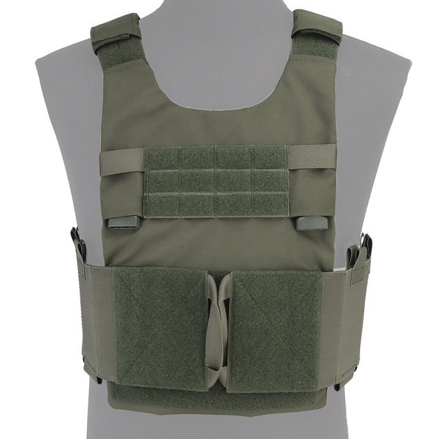 Tactifans LV119 Plate Carrier Vest Setup Front Rear Overt Bag Elastics Cummerbund Triple Magazine Pouch - Bulletproof Backpack